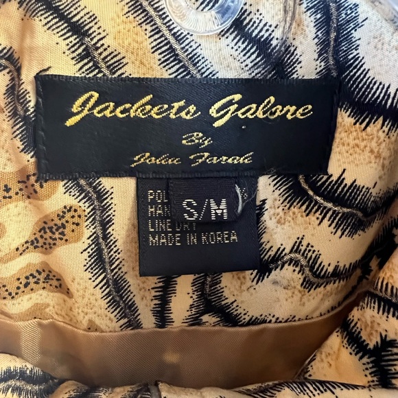 3/$15 Jackets Galore Animal Print Zip Up Jacket - Picture 4 of 7